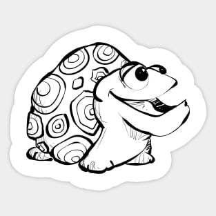 Silly Baby Tortoise Sticker